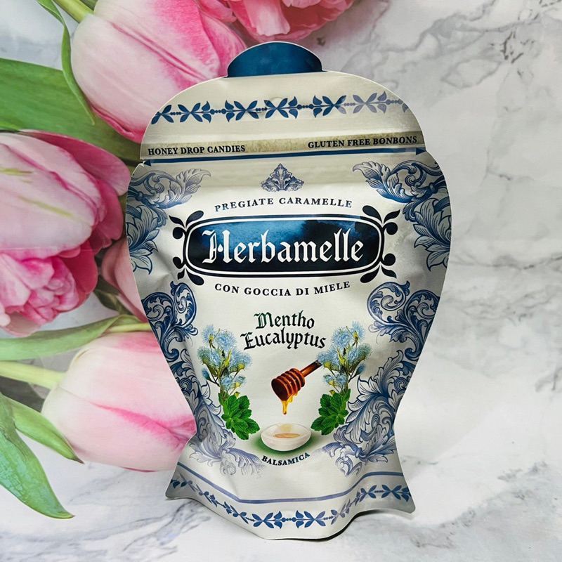 義大利 Herbamelle 蜂蜜糖 蜂蜜風味糖 100g 多款風味供選 西西里檸檬薑汁/蔓越莓/清涼薄荷