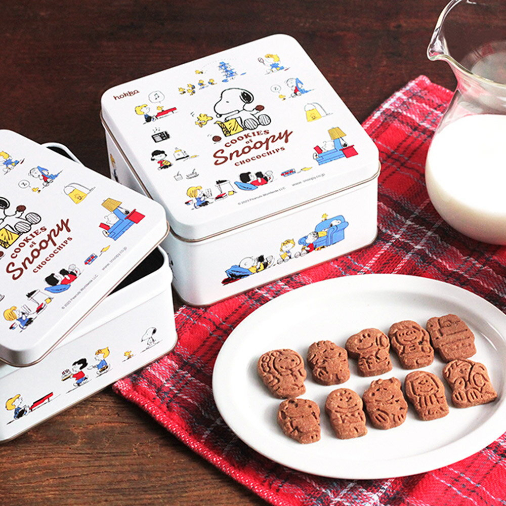 【現貨商品】日本北陸製菓 史努比鐵盒餅乾 楓糖／巧克力