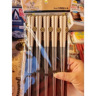 BUFFALO FREE不鏽鋼複合六角筷