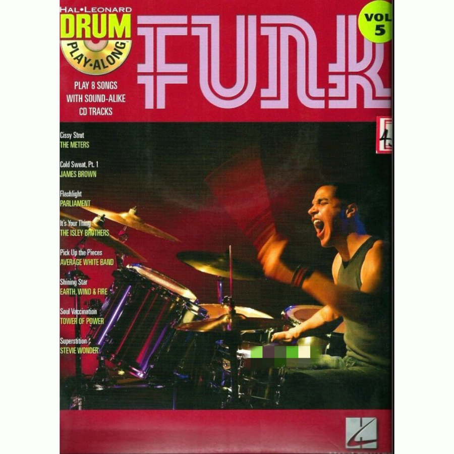 電子版Drum Play-Along系列Funk篇 8首放克風格架子鼓譜示範無鼓伴奏譜+音