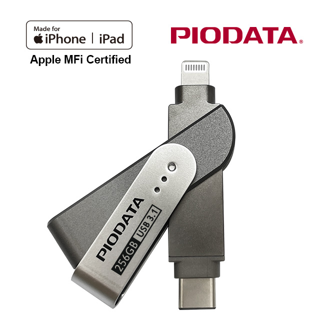 PIODATA iXflash Lightning -Type C 256GB 專用雙向隨身碟(FD1652)