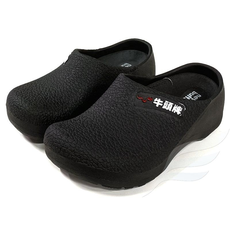 牛頭牌 廚師鞋 工作鞋 防水止滑 專利可清洗3D鞋墊 入門款 台灣製造 黑911188