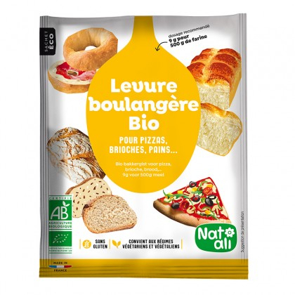☆Bonjour Bio☆ 法國 NAT *ALI 有機酵母粉 麵包專用酵母粉 全穀類麵包【麵包機適用】
