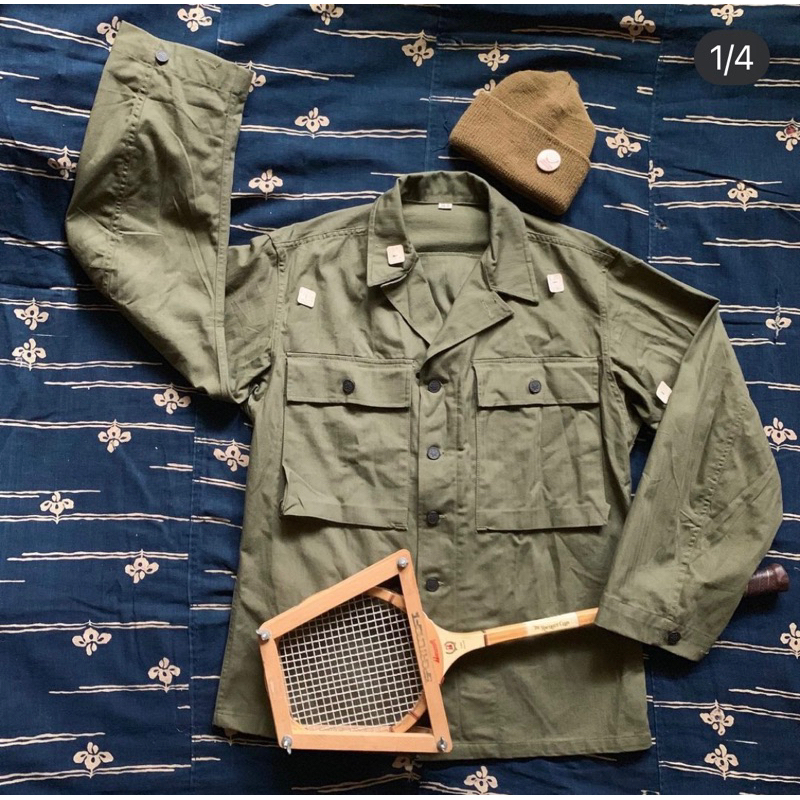 40s WW2 美軍公發 二戰 hbt us army 軍裝 vintage 人字紋 dead stock m43 夾克