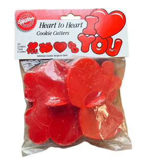 美國 Wilton Heart to Heart Cookie Cutters 惠爾通心形餅乾壓模(4入) 餅乾切模