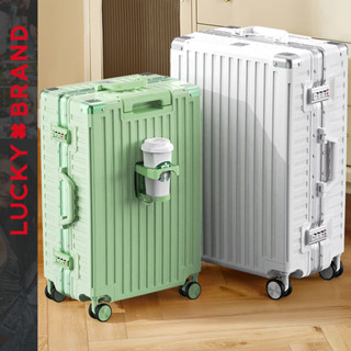 🛒免運 拉桿箱杯架旅行箱 20吋登機箱 金屬旅行箱 行李箱 拉桿箱 登機箱 防刮箱 29吋超大容量硬箱子 旅行箱結實耐用