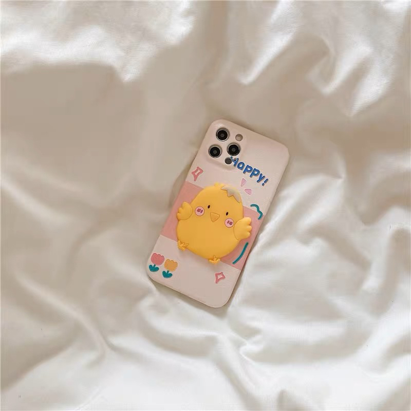 ［現貨］適用iPhone12pro手機殼卡通小黃雞