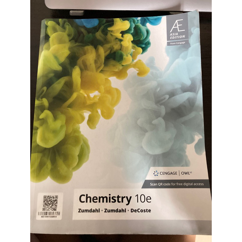 普化 普通化學原文書 大一化學 Chemistry 10/e Asia Edition Zumdahl  10e 第十版