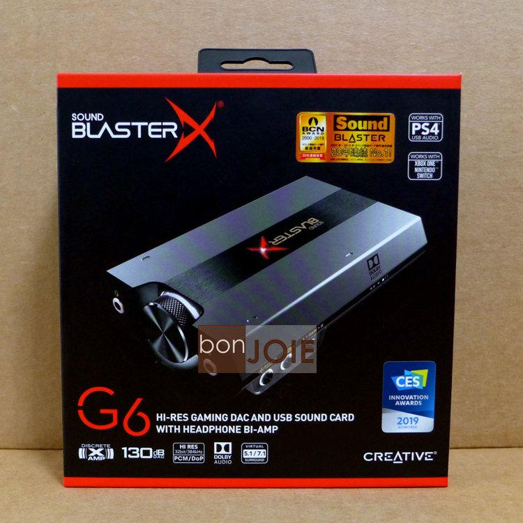 Creative Sound BlasterX G6 SBX-G6 耳機擴大機 PC PS4 DAC