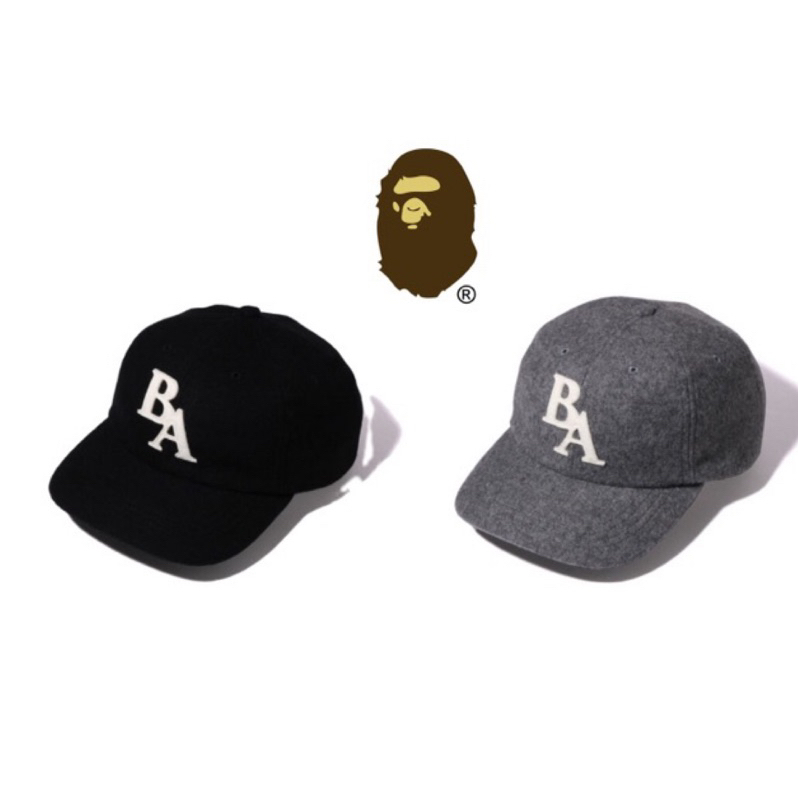 A BATHING APE® APE HEAD MELTON PANEL CAP帽子 滑板帽 毛料 正品 猿人