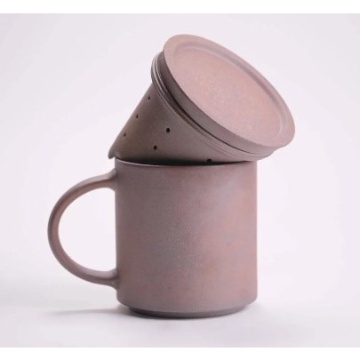 [水杯瓶] 陶作坊x不二堂│T&amp;C-MUG 老岩泥馬克杯(火/炎焱)-含墊片 咖啡杯 茶杯