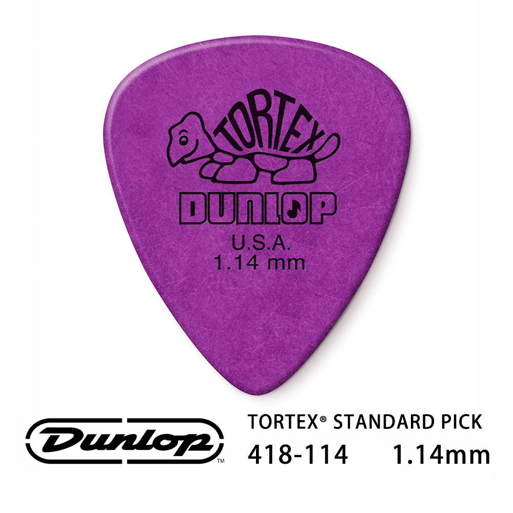 Jim Dunlop Tortex Standard 418R 1.14mm Pick (三片、十片組)【敦煌樂器】