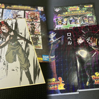 一番賞 七龍珠 SUPER DRAGONBALL HEROES SAGA G獎 簽名板 H獎 資料夾組