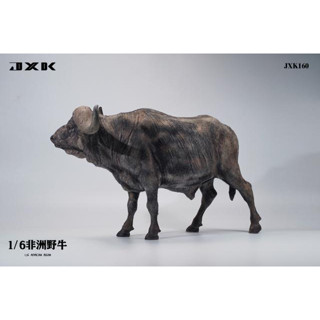 【那間模型】 JXK 1/6 植毛 非洲野牛 公牛 牛 動物 模擬 模型 盒玩 生日禮物 JXK160