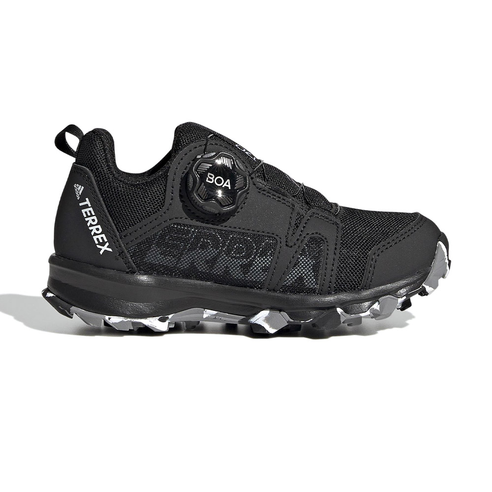Adidas Terrex Agravic BOA K 童鞋 黑色 戶外 機能 日常 運動鞋 EF3635
