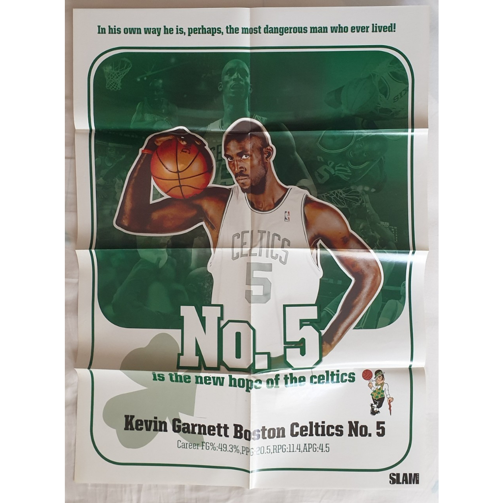 【2款】NBA 絕版 海報 賽爾提克 冠軍 Celtics Champion Kevin Garnett KG