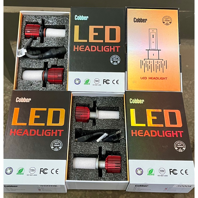 LED 黃金光 3000k COBBER 尺寸齊全 H1 H3 H4 H7 H11 9005 9006 9012