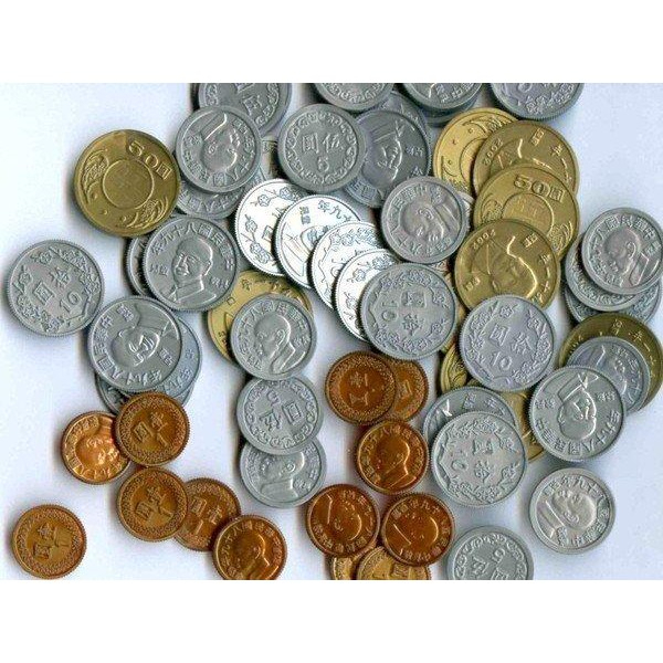 玩具台幣 假硬幣 兒童教具 數學玩具 玩具硬幣 1元5元10元50元【TW.Magic】