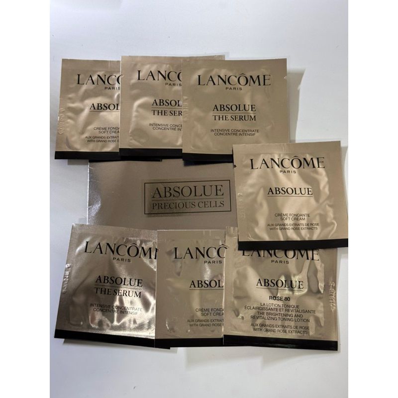 LANCOME 蘭蔻 絕對完美黃金玫瑰修護乳霜1ml 眼霜 修護露 鑽白精粹 鑽白乳霜 永生活萃 試用包