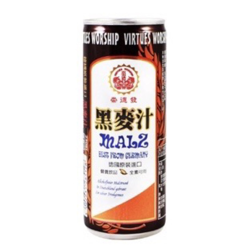 崇德發 黑麥汁 250ml 6罐現貨 有效日期至2023/04/27