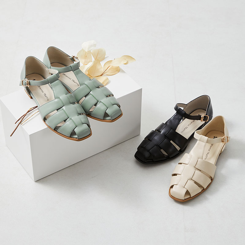 ORiental TRaffic 度假時尚廓爾喀編織涼鞋 (日本OR女鞋 32112)