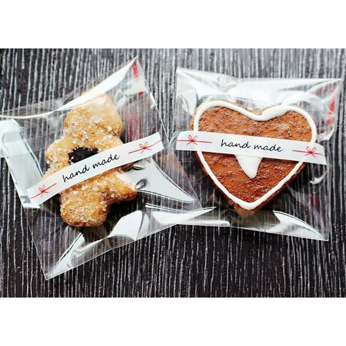 【頑皮猴樂園】 handmade 自黏包裝袋100入 7*7公分 / 10*10公分 糖果袋 餅乾袋 點心袋 喜餅 月餅