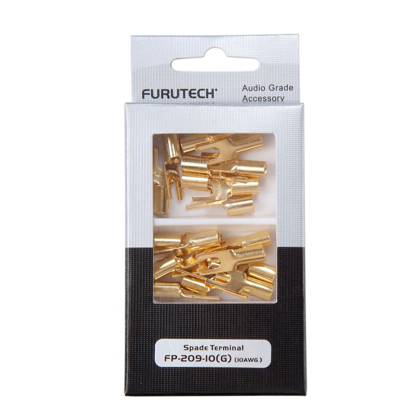 Furutech FP-209-10(G) 高純度紅銅 Hi-End 級 小Y插、Y型端子頭(一盒20支)*聊聊享優惠*