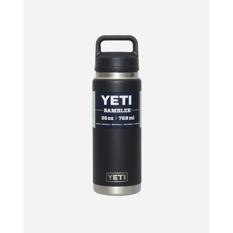 Yeti Chug Cap Bottle 26oz black/white/green 保溫保冰 露營必備