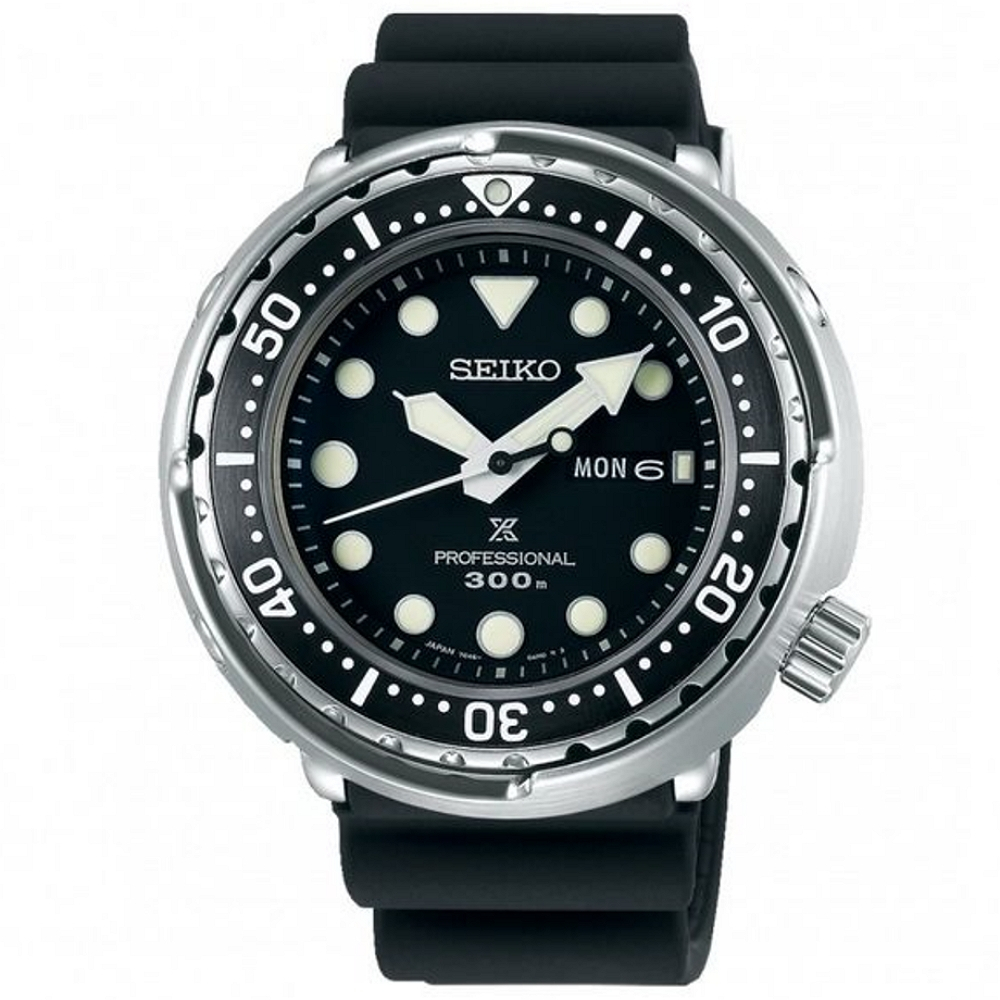 SEIKO 精工錶-黑牌款-PROSPEX系列 深海鮪魚300米潛水錶 7C46-0AN0U(S23629J1)