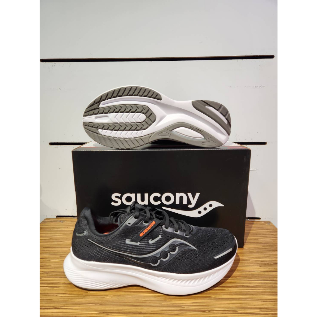 【清大億鴻】SAUCONY 索康尼 GUIDE16 男款慢跑鞋 黑色SCS20811-05