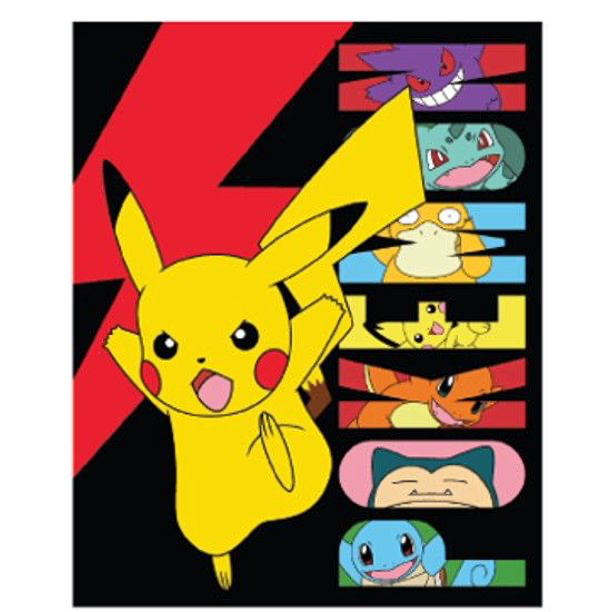 預購👍正版空運👍美國代購 pokemon pikachu 寶可夢 皮卡丘 兒童 毛毯 毯子 棉被
