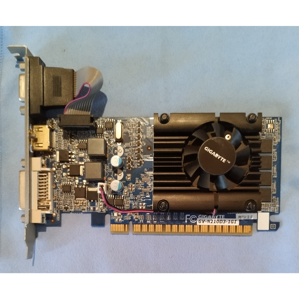 技嘉 GV-N210D3-1GI rev. 2.0 (NVIDIA GeForce 210) 顯示卡