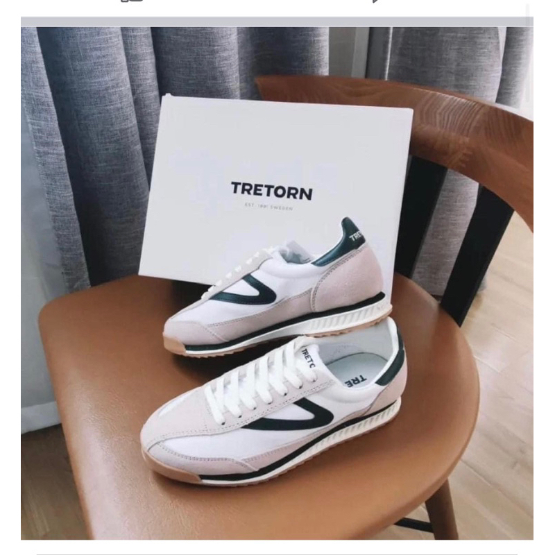瑞典品牌 Tretorn 復古休閒鞋 us8.0綠色