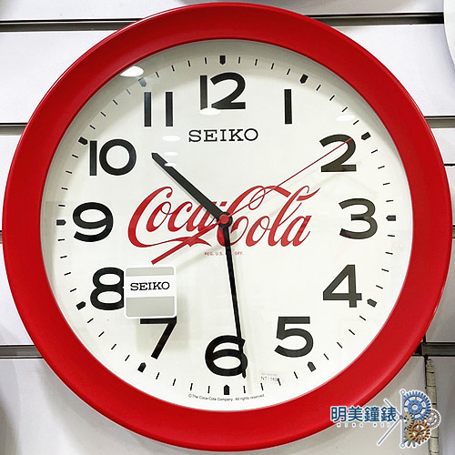 SEIKO精工/QXA922R/可口可樂聯名/時鐘/掛鐘/明美鐘錶眼鏡
