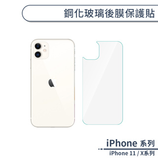 鋼化玻璃後膜保護貼 適用iPhone X XR XS Max iPhone11 手機背貼 玻璃貼 保護膜