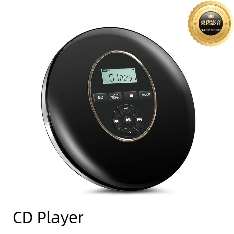 CD Player 播放器 CD 隨身聽 液晶顯示屏 支持 TF 卡 3.5 mm音頻輸入