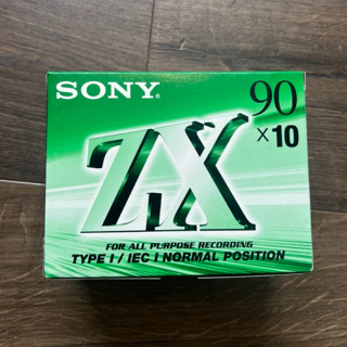 SONY C-90ZXA ZX 90分鐘空白錄音帶 （盒）10片 日本製
