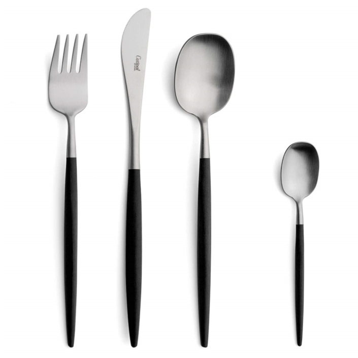 【Cutipol】NAU 霧面黑柄不鏽鋼咖啡匙 葡萄牙製《WUZ屋子-台北》霧面 餐具 咖啡匙 黑柄