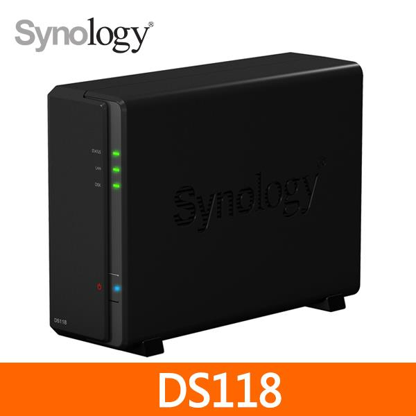 Synology 群暉 DiskStation DS118 1Bay 網路儲存伺服器(NAS)