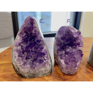 [ Half Face ] 天然石 水晶 礦石 手工創作飾品 消磁小物 紫水晶 紫晶鎮 可放辦公室招貴人唷！