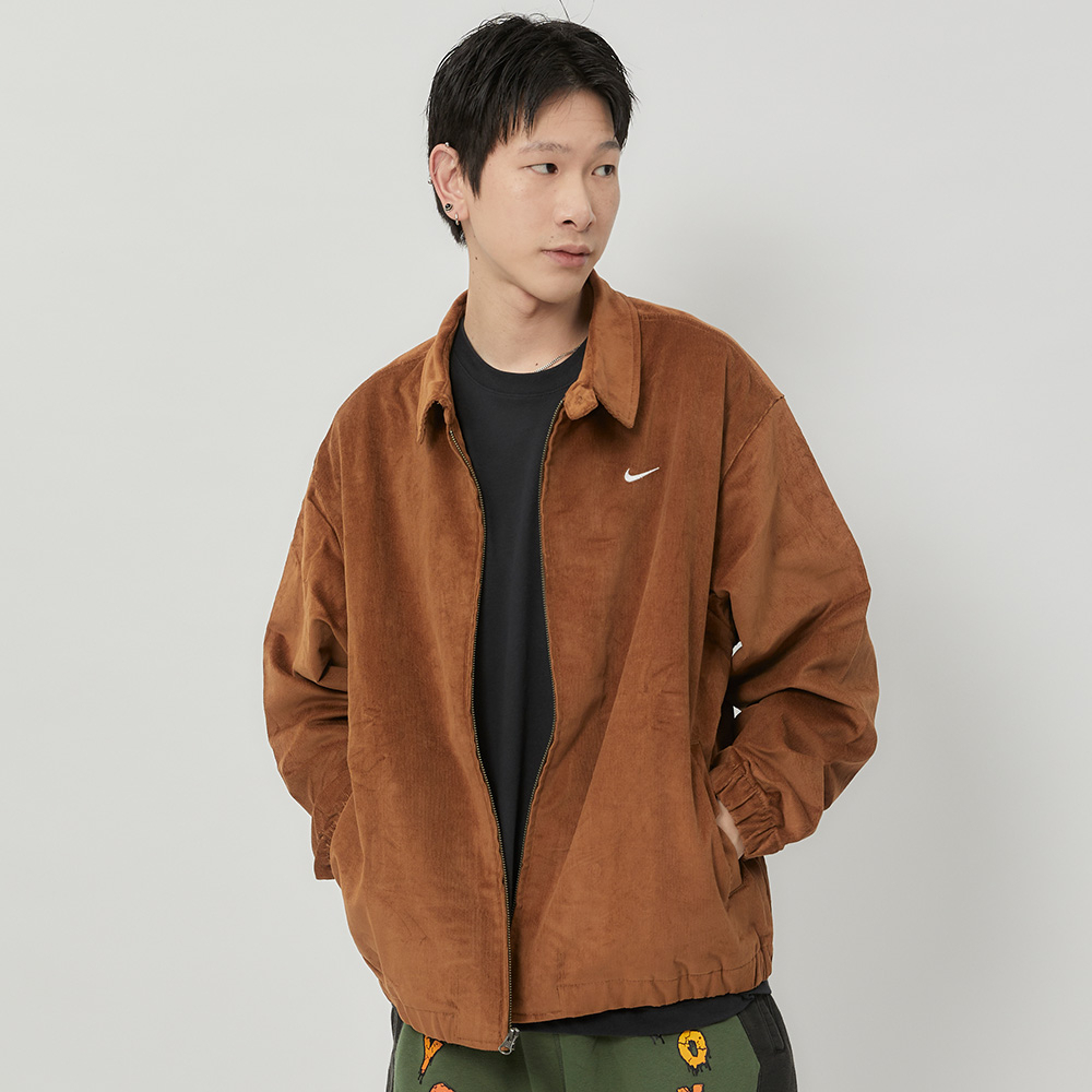 Nike NL HARRINGTON JACKET CORD 男 棕 燈芯絨 拉鍊 休閒 外套 DX9071-270