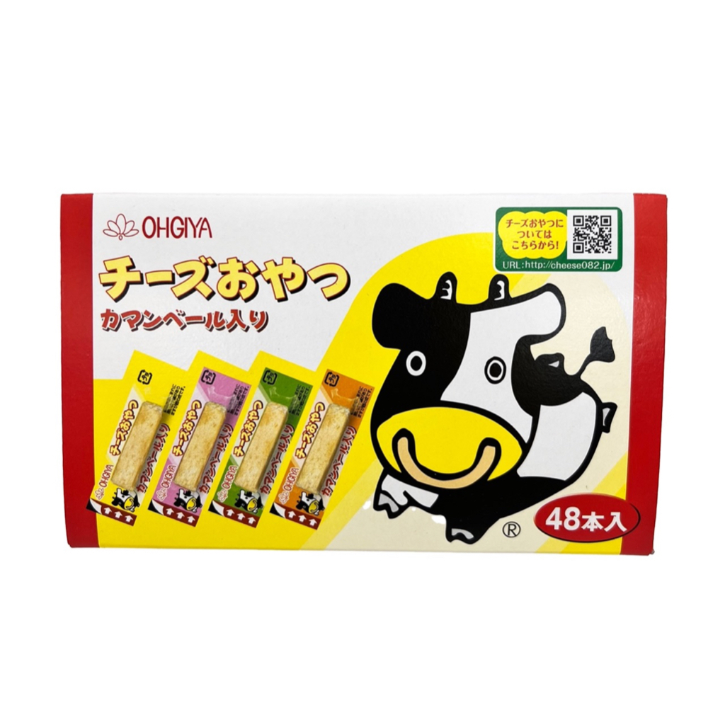 日本 扇屋 小牛起司條48本 經典原味 起司 啟示 獨立包裝