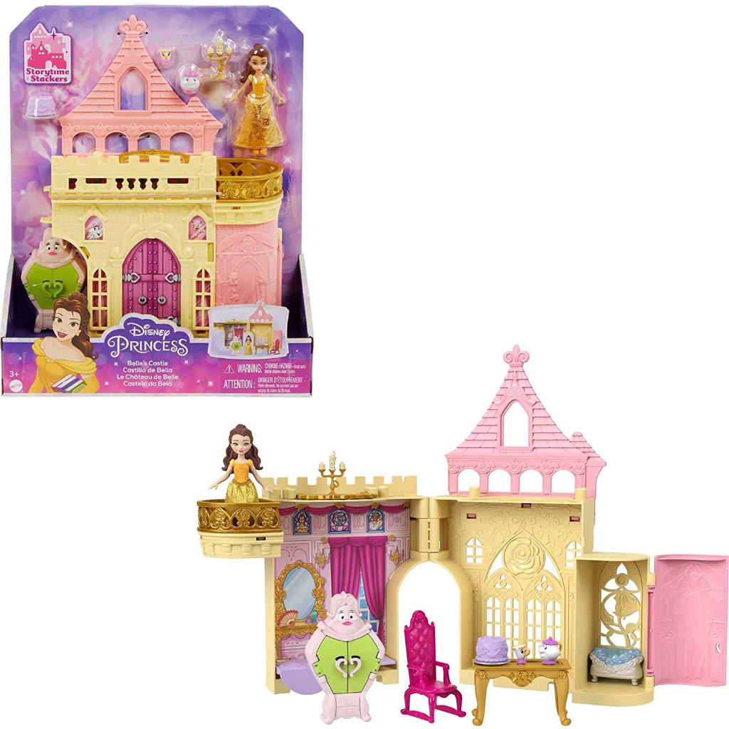 預購👍正版空運👍美國迪士尼 貝兒公主  娃娃 洋娃娃 扮家家酒 城堡 房子玩具  belle 美女與野獸