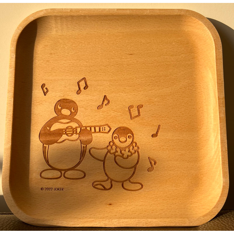 Pingu pinga 企鵝家族 木盤 盤子 全新