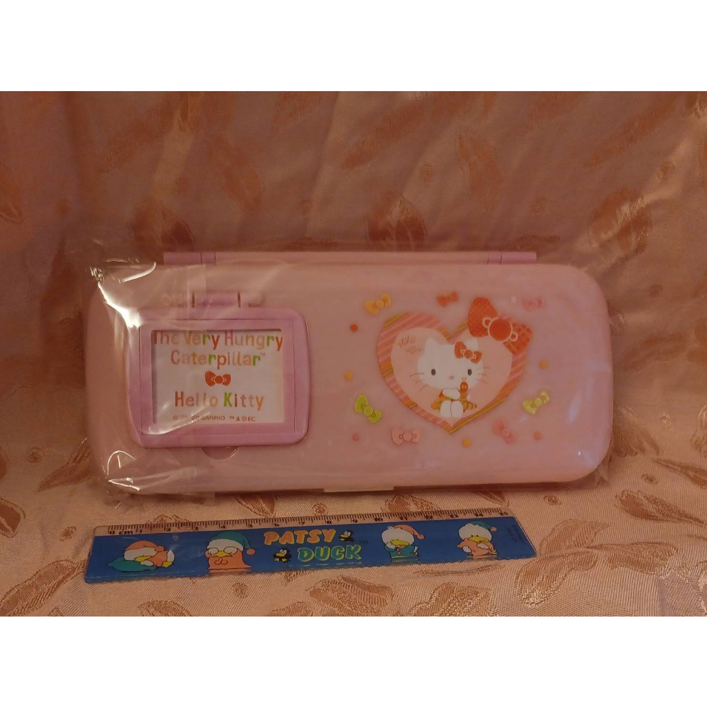 Hello Kitty 凱蒂貓 三麗鷗 化妝鏡梳子鉛筆盒 雙層筆盒