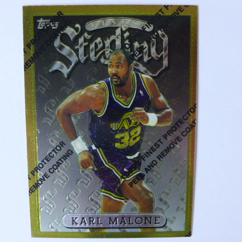 ~ Karl Malone ~郵差/名人堂/爵士隊雙老/卡爾·馬龍 1996年Finest.金屬設計.NBA籃球卡