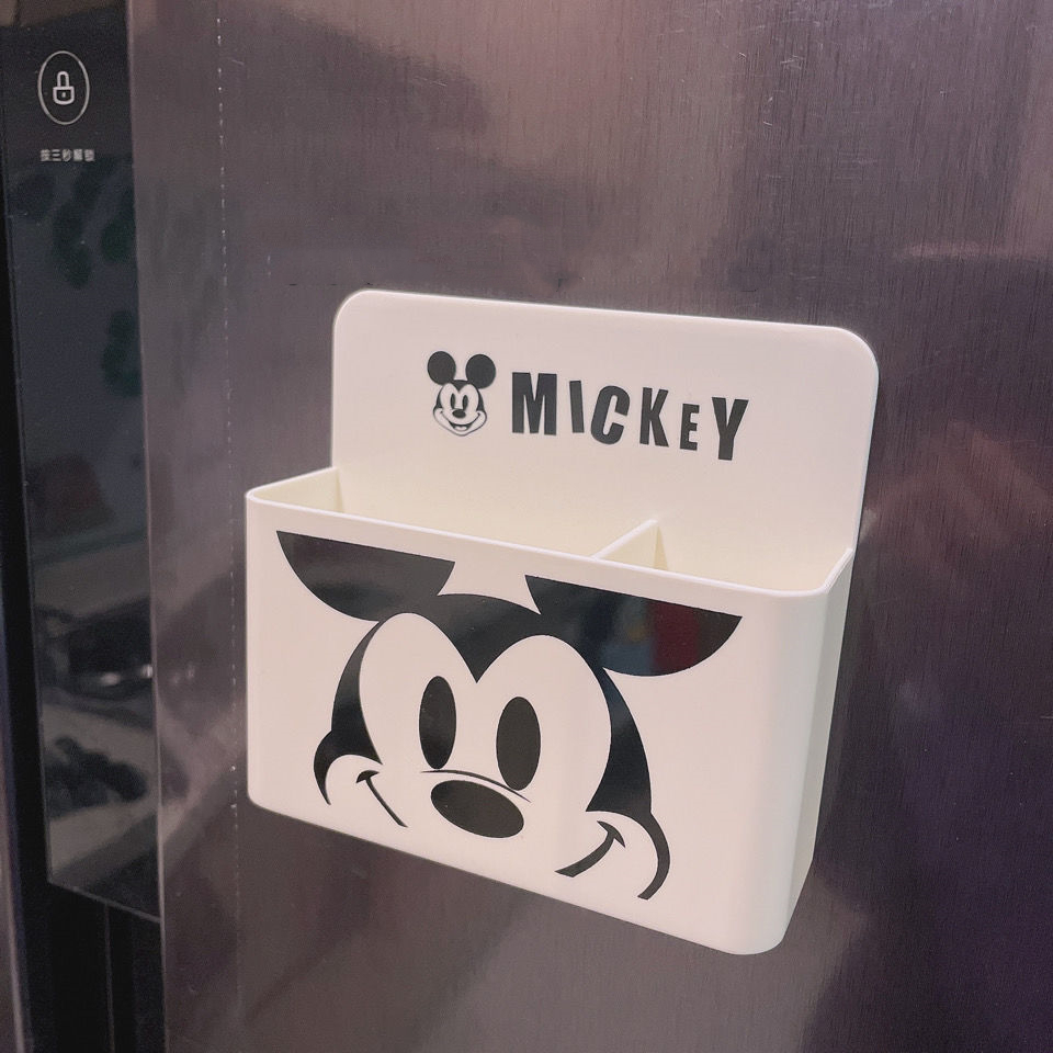 現貨 米奇磁吸可調式收納盒 免打孔壁掛 口罩放置架 迪士尼風