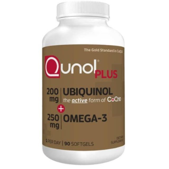 代購(2025/09)美國好市多 Qunol Plus CoQ10 200mg.天然輔酶含魚油Omega-3, 90顆