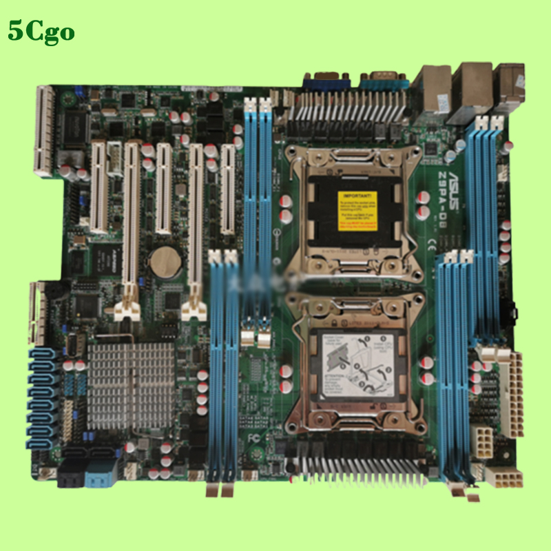 5Cgo【含稅】Asus/華碩 Z9PA-D8 2011雙路雙CPU 伺服器主機板E5-2680V2 X79主機板
