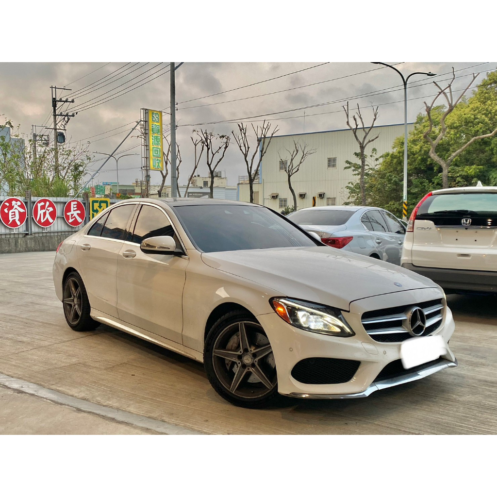 2015 Benz C300 2.0 白#強力過件99%、#可全額貸、#超額貸、#車換車結清前車貸